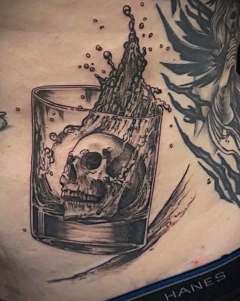 black and grey tattoo 