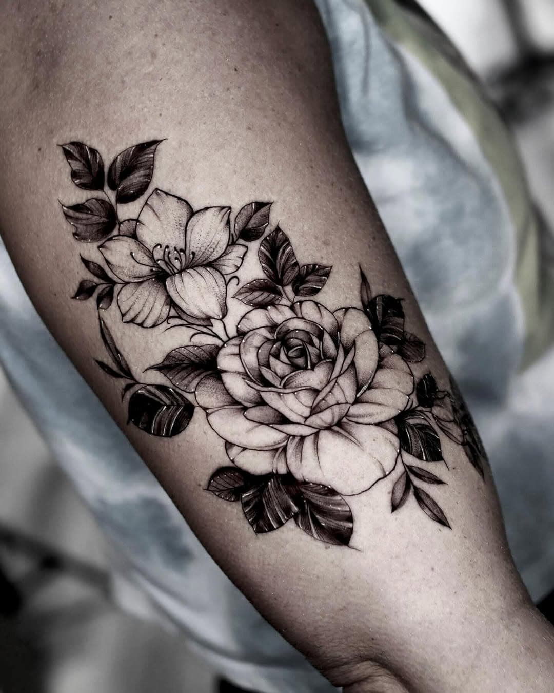 Black and Grey tattoo by Parce