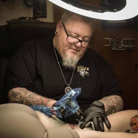 Jerry knocking out a tattoo at ATS of Fayetteville NC