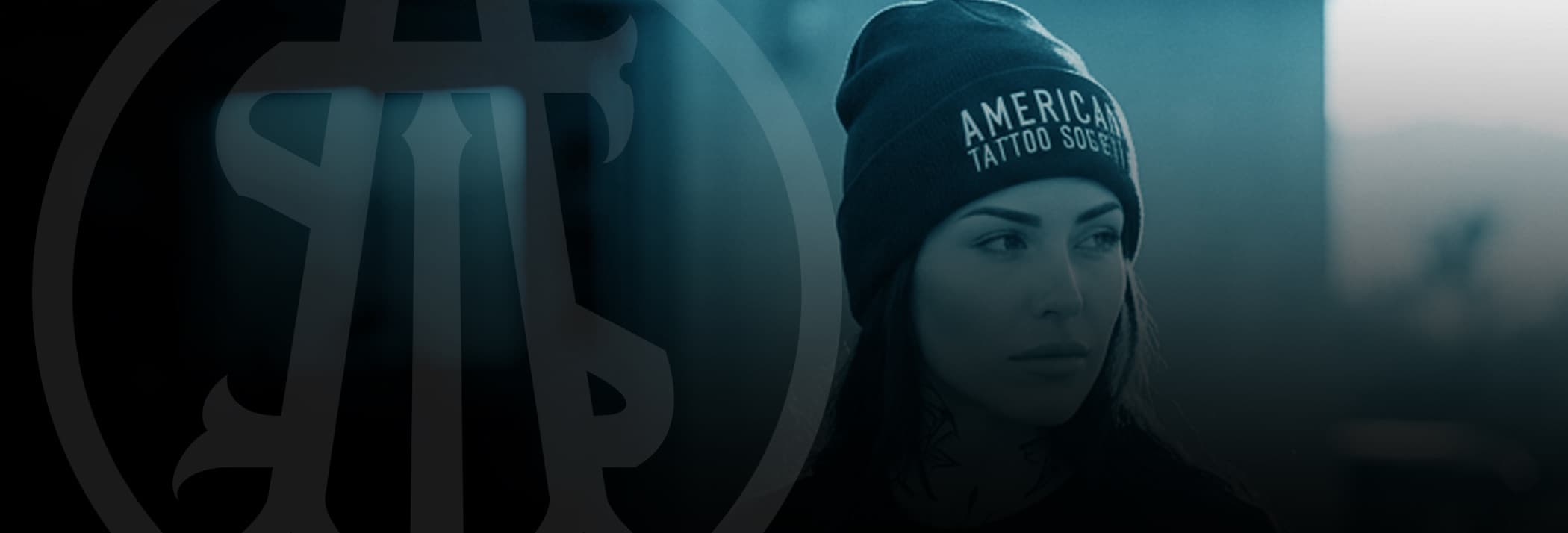 ATS Type Logo Cuffless Beanie — lifestyle