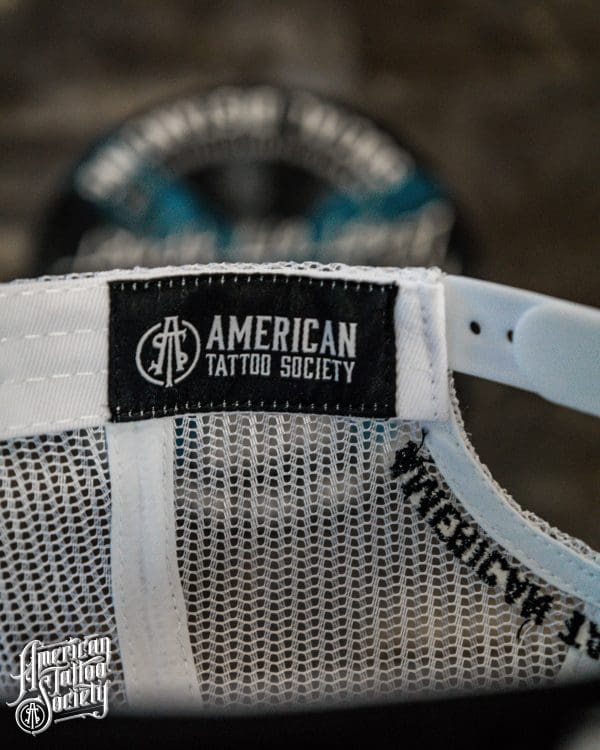 White Mesh ATS Trucker Snapback Hat