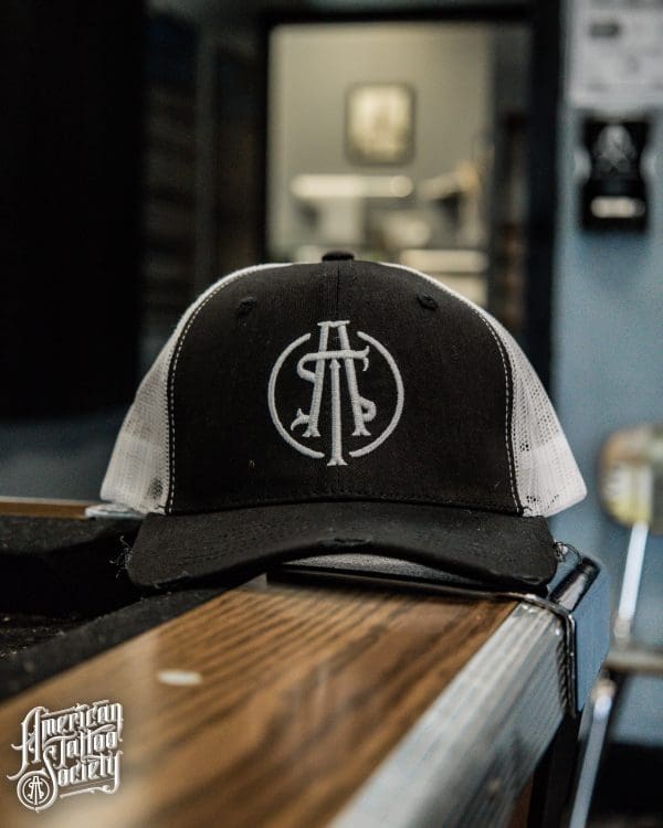 White Mesh ATS Trucker Snapback Hat