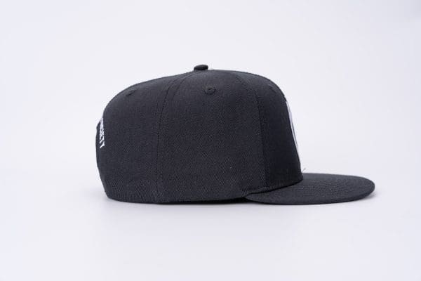 ATS Icon Distressed Black Mesh Snapback Trucker Cap - Image 14