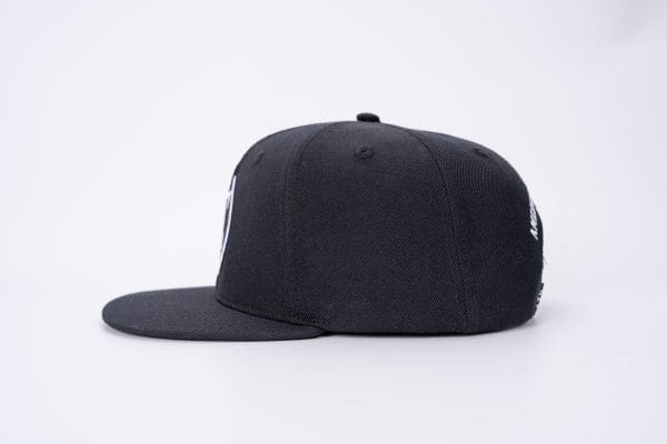ATS Icon Distressed Black Mesh Snapback Trucker Cap - Image 13