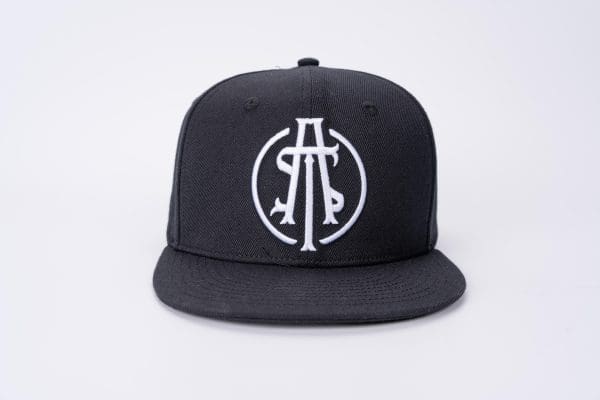 ATS Icon Distressed Black Mesh Snapback Trucker Cap - Image 12