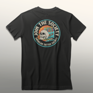 ATS Join the Society Crayon Eaters t-shirt showing the graphics on the back