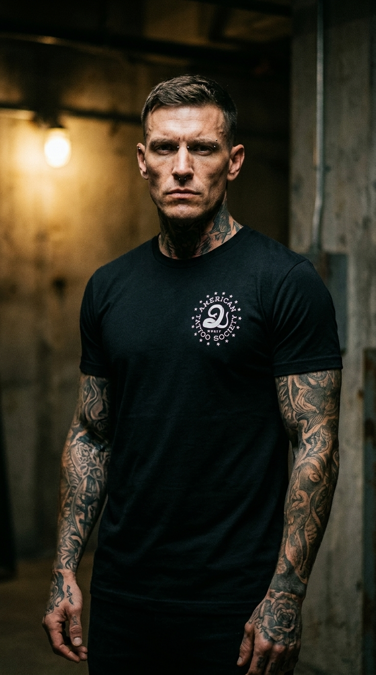 Don’t Tread on American Tattoo Society Sleeve Unisex T-Shirt - Image 4