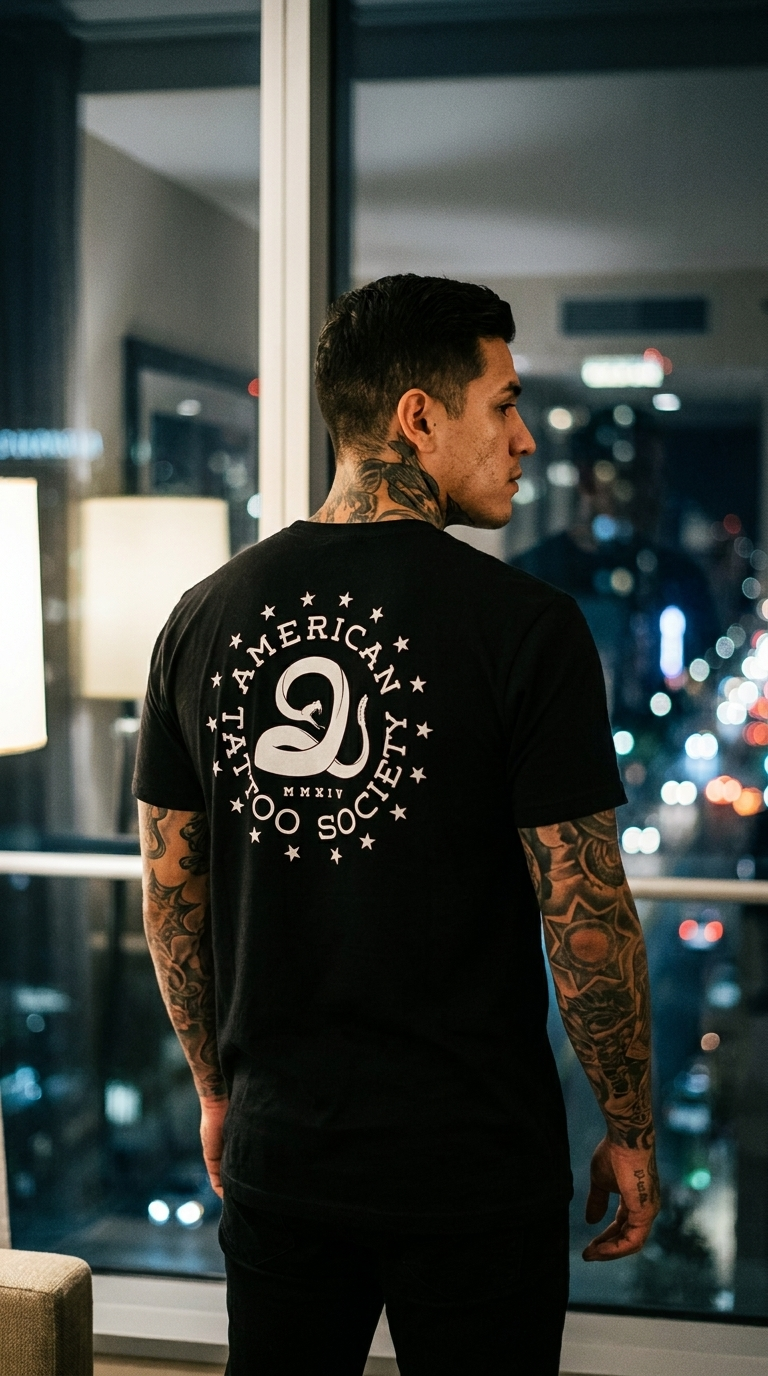 Don’t Tread on American Tattoo Society Sleeve Unisex T-Shirt - Image 7